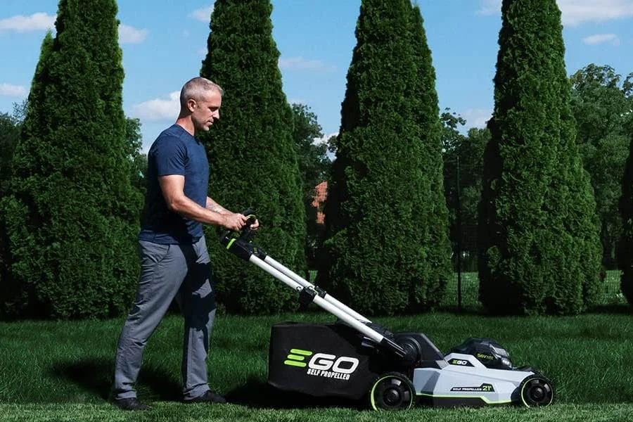 best battery push mower